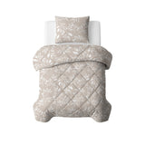 Microfibre Lazy Duvet Neva | Taupe/Sand | King - 240cm (W) x 200cm (L) - The Bedding & Blankets Store