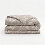 Microfibre Lazy Duvet Neva | Taupe/Sand | King - 240cm (W) x 200cm (L) - The Bedding & Blankets Store