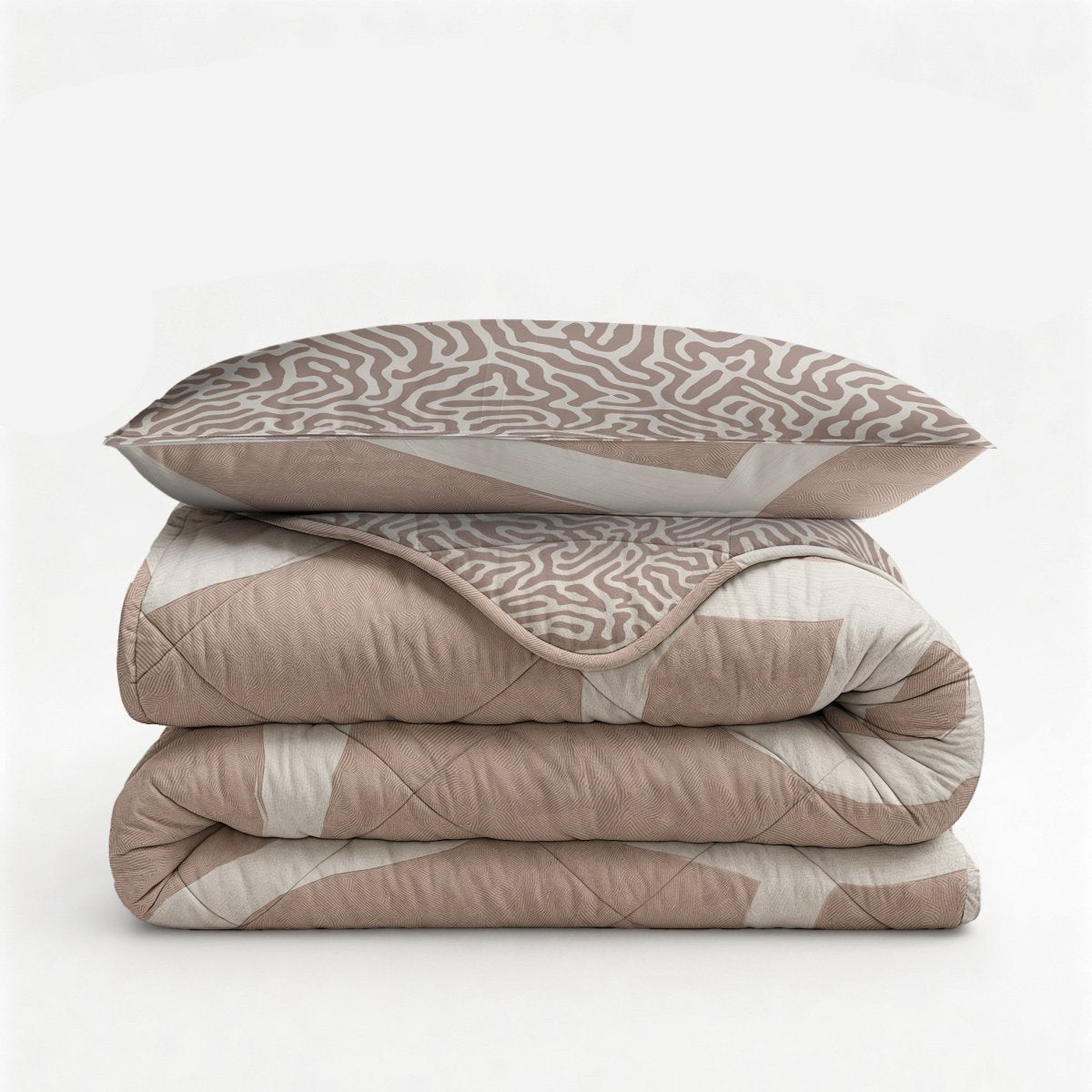 Microfibre Lazy Duvet Shapes | Sand | King Long - 240cm (W) x 220cm (L) - The Bedding & Blankets Store