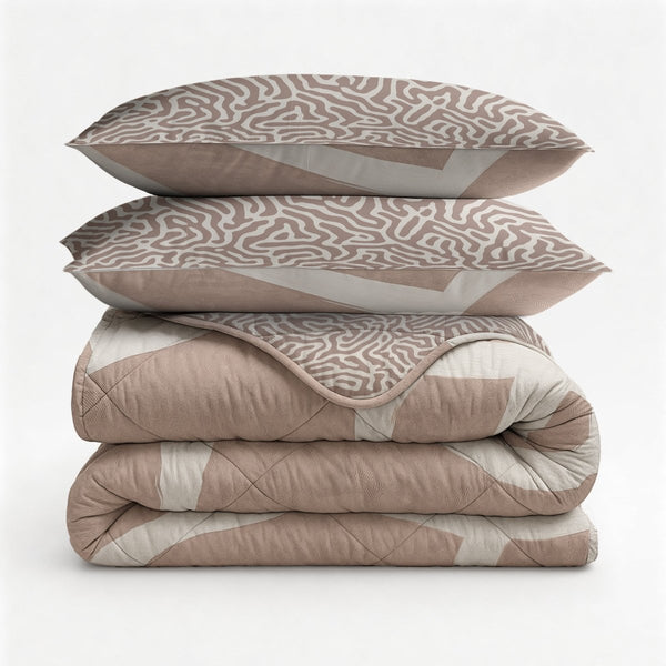 Microfibre Lazy Duvet Shapes | Sand | King Long - 240cm (W) x 220cm (L) - The Bedding & Blankets Store