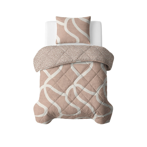 Microfibre Lazy Duvet Shapes | Sand | King Long - 240cm (W) x 220cm (L) - The Bedding & Blankets Store