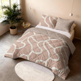 Microfibre Lazy Duvet Shapes | Sand | King Long - 240cm (W) x 220cm (L) - The Bedding & Blankets Store