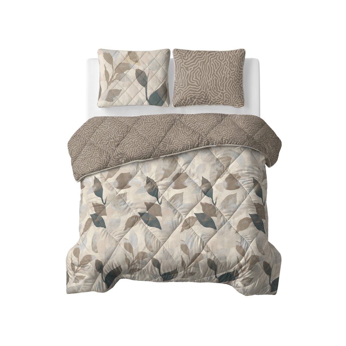 Microfibre Lazy Duvet Solitude | Taupe | King Long - 240cm (W) x 220cm (L) - The Bedding & Blankets Store
