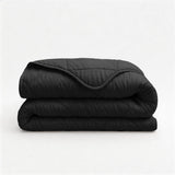 Microfibre Lazy Duvet Uni | Black | King - 240cm (W) x 200cm (L) - The Bedding & Blankets Store