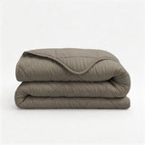 Microfibre Lazy Duvet Uni | Taupe/Grey | King - 240cm (W) x 200cm (L) - The Bedding & Blankets Store