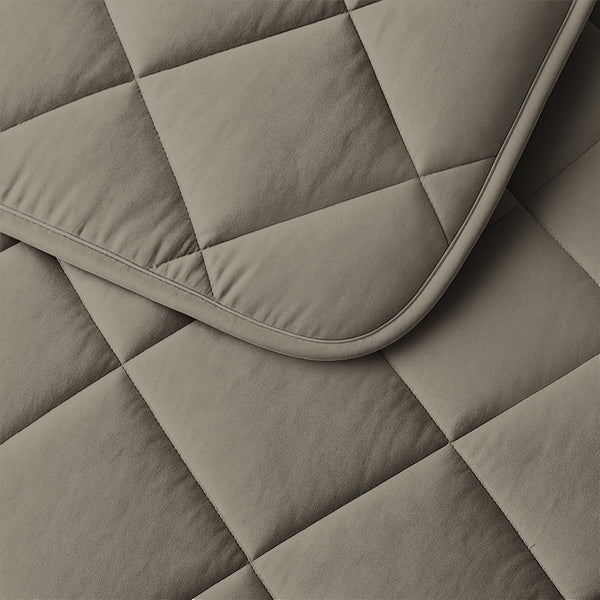 Microfibre Lazy Duvet Uni | Taupe/Grey | King - 240cm (W) x 200cm (L) - The Bedding & Blankets Store