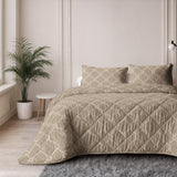 Microfibre Lazy Duvet Venzo | Sand | King - 240cm (W) x 200cm (L) - The Bedding & Blankets Store