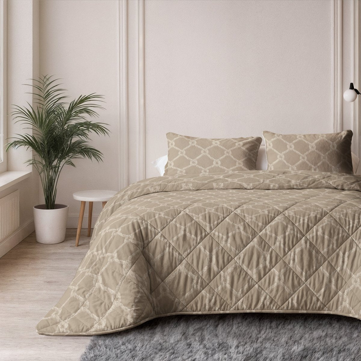 Microfibre Lazy Duvet Venzo | Sand | King - 240cm (W) x 200cm (L) - The Bedding & Blankets Store