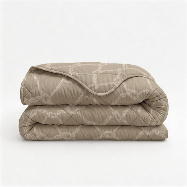 Microfibre Lazy Duvet Venzo | Sand | King - 240cm (W) x 200cm (L) - The Bedding & Blankets Store
