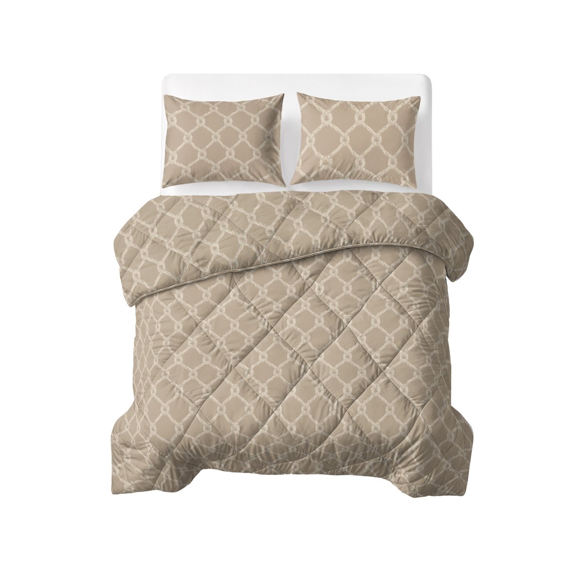 Microfibre Lazy Duvet Venzo | Sand | King - 240cm (W) x 200cm (L) - The Bedding & Blankets Store