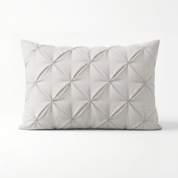 Microfibre Pillowcase Pair Pintuck | Off White | 60cm x 70cm - The Bedding & Blankets Store