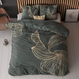 Micropercale Duvet Cover Set Blair | Grey | King Long - 240cm (W) x 220cm (L) - The Bedding & Blankets Store