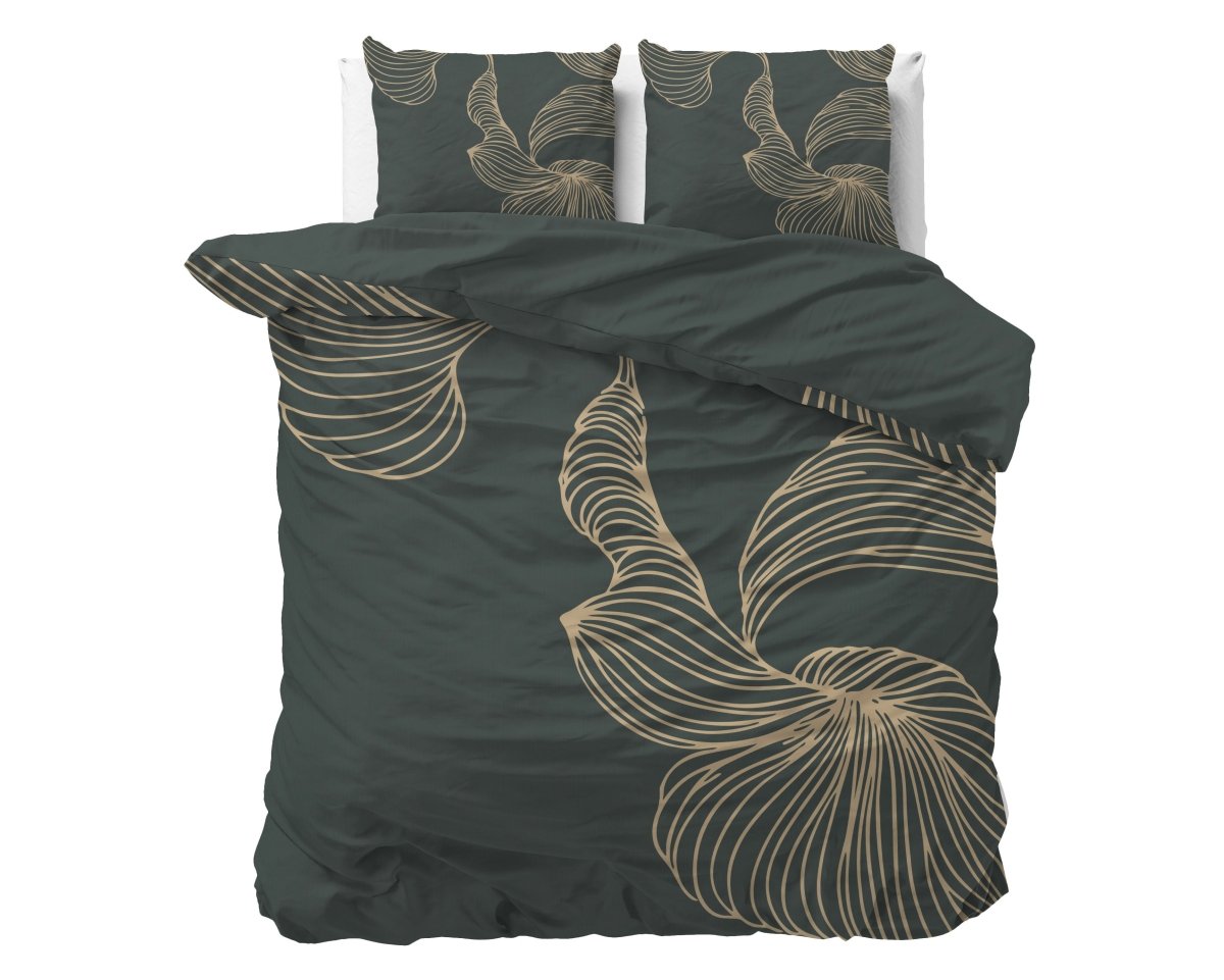 Micropercale Duvet Cover Set Blair | Grey | King Long - 240cm (W) x 220cm (L) - The Bedding & Blankets Store