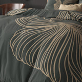 Micropercale Duvet Cover Set Blair | Grey | King Long - 240cm (W) x 220cm (L) - The Bedding & Blankets Store