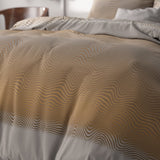 Micropercale Duvet Cover Set Boyd | Orange | Double - 200cm (W) x 220cm (L) - The Bedding & Blankets Store