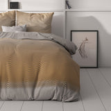 Micropercale Duvet Cover Set Boyd | Orange | Double - 200cm (W) x 220cm (L) - The Bedding & Blankets Store