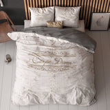 Micropercale Duvet Cover Set Carpe Diem 2 | Anthracite | Double - 200cm (W) x 200/220cm (L) - The Bedding & Blankets Store