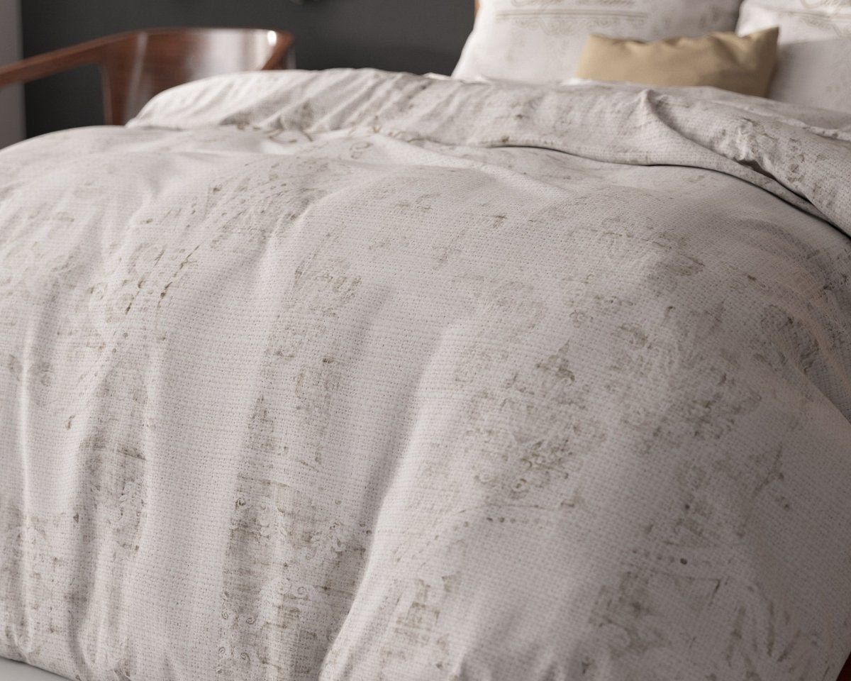 Micropercale Duvet Cover Set Carpe Diem 2 | Anthracite | Double - 200cm (W) x 200/220cm (L) - The Bedding & Blankets Store