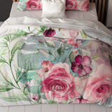 Micropercale Duvet Cover Set Desire | Multicolour | Double - 200cm (W) x 200/220cm (L) - The Bedding & Blankets Store