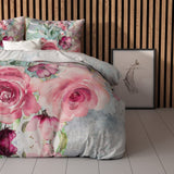 Micropercale Duvet Cover Set Desire | Multicolour | Double - 200cm (W) x 200/220cm (L) - The Bedding & Blankets Store