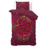 Micropercale Duvet Cover Set Eternal Love | Red | Double - 200cm (W) x 200/220cm (L) - The Bedding & Blankets Store