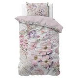 Micropercale Duvet Cover Set Gyna | Pink | Double - 200cm (W) x 200/220cm (L) - The Bedding & Blankets Store