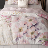 Micropercale Duvet Cover Set Gyna | Pink | Double - 200cm (W) x 200/220cm (L) - The Bedding & Blankets Store