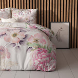 Micropercale Duvet Cover Set Gyna | Pink | Double - 200cm (W) x 200/220cm (L) - The Bedding & Blankets Store