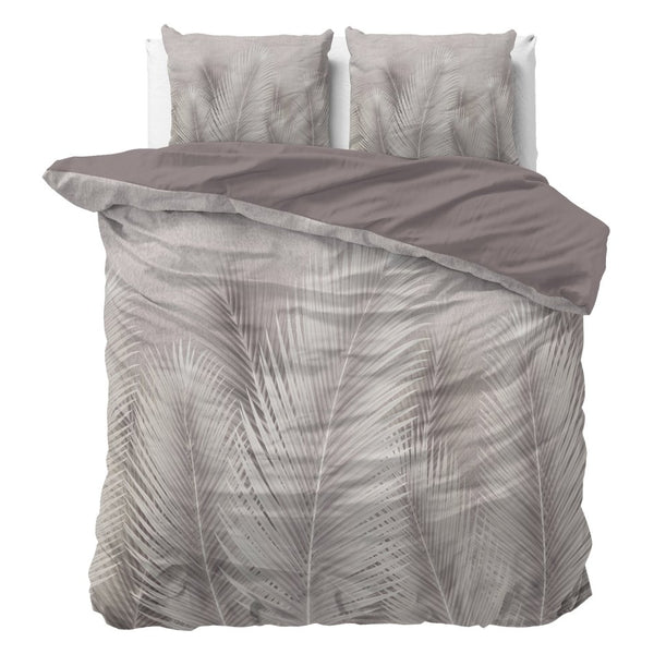 Micropercale Duvet Cover Set Karlo | Sand | Double - 200cm (W) x 200/220cm (L) - The Bedding & Blankets Store