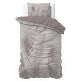 Micropercale Duvet Cover Set Karlo | Sand | Double - 200cm (W) x 200/220cm (L) - The Bedding & Blankets Store