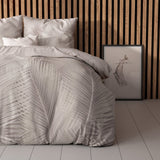 Micropercale Duvet Cover Set Karlo | Sand | Double - 200cm (W) x 200/220cm (L) - The Bedding & Blankets Store
