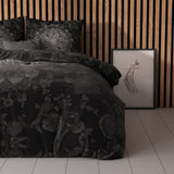 Micropercale Duvet Cover Set Katinka | Anthracite | Double - 200cm (W) x 200/220cm (L) - The Bedding & Blankets Store