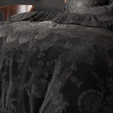Micropercale Duvet Cover Set Katinka | Anthracite | Double - 200cm (W) x 200/220cm (L) - The Bedding & Blankets Store