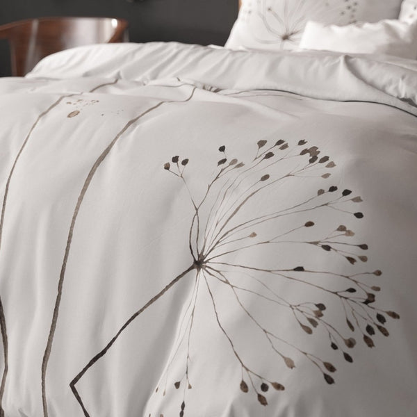 Micropercale Duvet Cover Set Light Spring | White | Double - 200cm (W) x 200/220cm (L) - The Bedding & Blankets Store