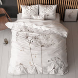 Micropercale Duvet Cover Set Light Spring | White | Double - 200cm (W) x 200/220cm (L) - The Bedding & Blankets Store