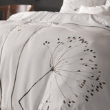 Micropercale Duvet Cover Set Light Spring | White | Double - 200cm (W) x 200/220cm (L) - The Bedding & Blankets Store