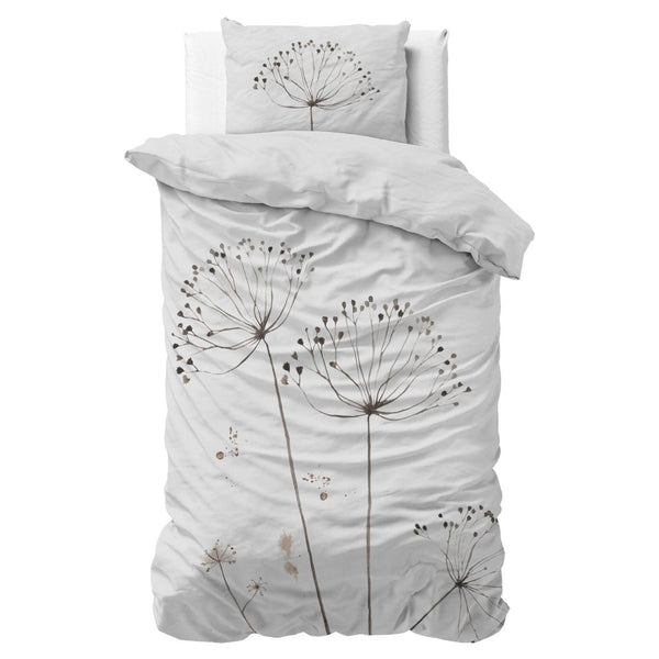 Micropercale Duvet Cover Set Light Spring | White | Double - 200cm (W) x 200/220cm (L) - The Bedding & Blankets Store
