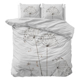 Micropercale Duvet Cover Set Light Spring | White | Double - 200cm (W) x 200/220cm (L) - The Bedding & Blankets Store