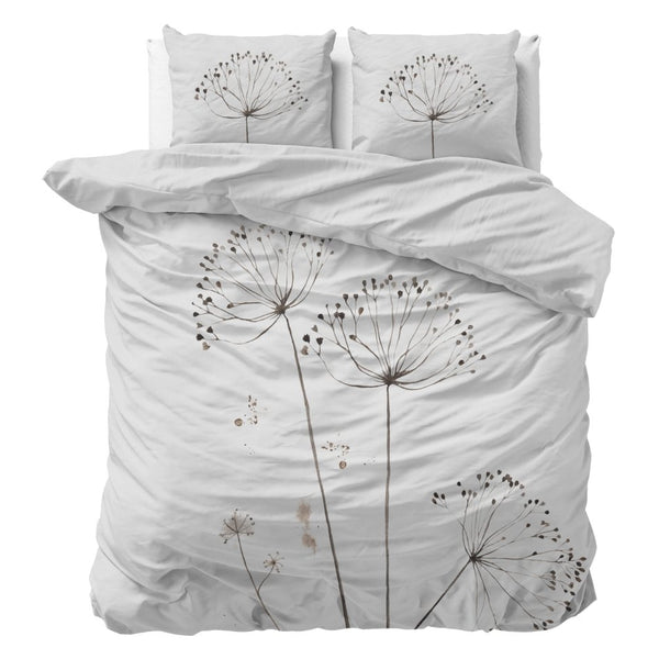 Micropercale Duvet Cover Set Light Spring | White | Double - 200cm (W) x 200/220cm (L) - The Bedding & Blankets Store