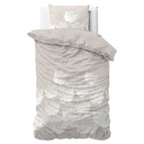 Micropercale Duvet Cover Set Lisa | Grey | Double - 200cm (W) x 220cm (L) - The Bedding & Blankets Store