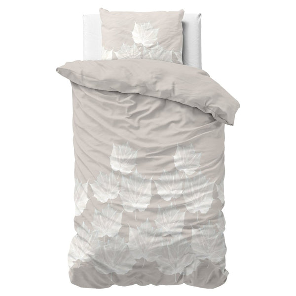 Micropercale Duvet Cover Set Lisa | Grey | Double - 200cm (W) x 220cm (L) - The Bedding & Blankets Store