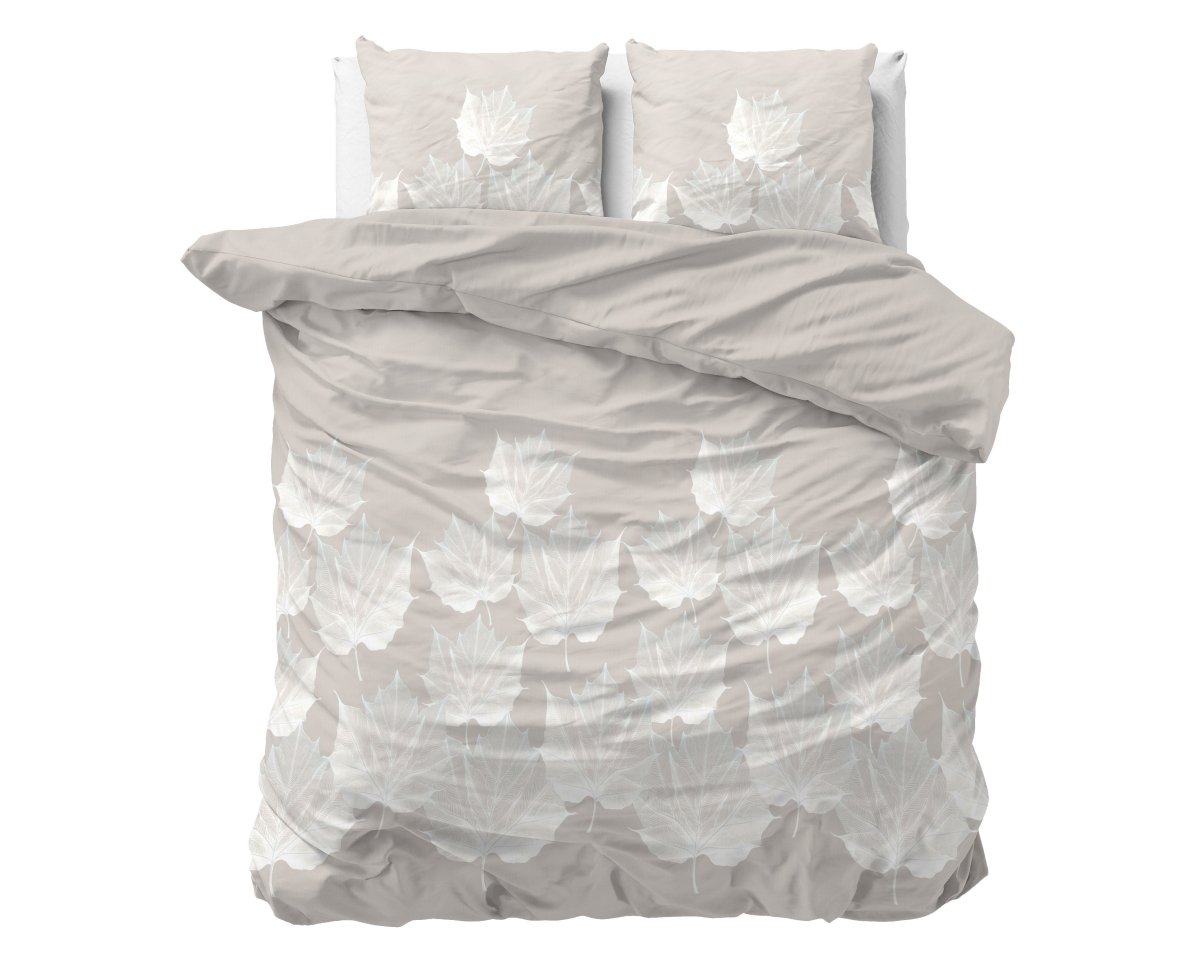 Micropercale Duvet Cover Set Lisa | Grey | Double - 200cm (W) x 220cm (L) - The Bedding & Blankets Store