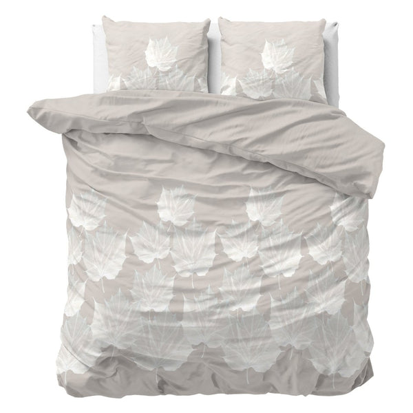 Micropercale Duvet Cover Set Lisa | Grey | Double - 200cm (W) x 220cm (L) - The Bedding & Blankets Store