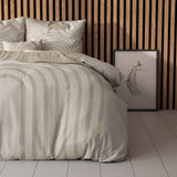 Micropercale Duvet Cover Set Lobna | Beige | King Long - 240cm (W) x 220cm (L) - The Bedding & Blankets Store