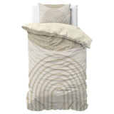 Micropercale Duvet Cover Set Lobna | Beige | King Long - 240cm (W) x 220cm (L) - The Bedding & Blankets Store