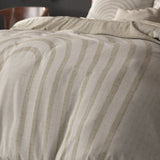 Micropercale Duvet Cover Set Lobna | Beige | King Long - 240cm (W) x 220cm (L) - The Bedding & Blankets Store