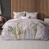 Micropercale Duvet Cover Set Lois | Purple | Double - 200cm (W) x 200/220cm (L) - The Bedding & Blankets Store