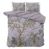 Micropercale Duvet Cover Set Lois | Purple | Double - 200cm (W) x 200/220cm (L) - The Bedding & Blankets Store