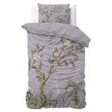 Micropercale Duvet Cover Set Lois | Purple | Double - 200cm (W) x 200/220cm (L) - The Bedding & Blankets Store