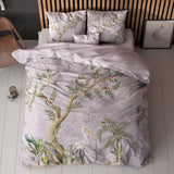 Micropercale Duvet Cover Set Lois | Purple | Double - 200cm (W) x 200/220cm (L) - The Bedding & Blankets Store
